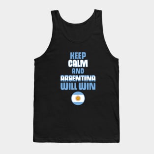 Keep Calm and Argentine Will Win Tank Top